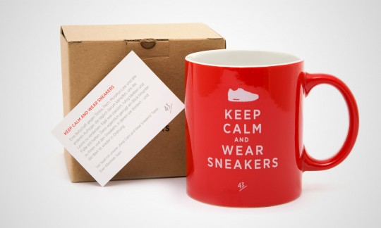 43einhalb Sneakertasse Keep calm and wear sneakers