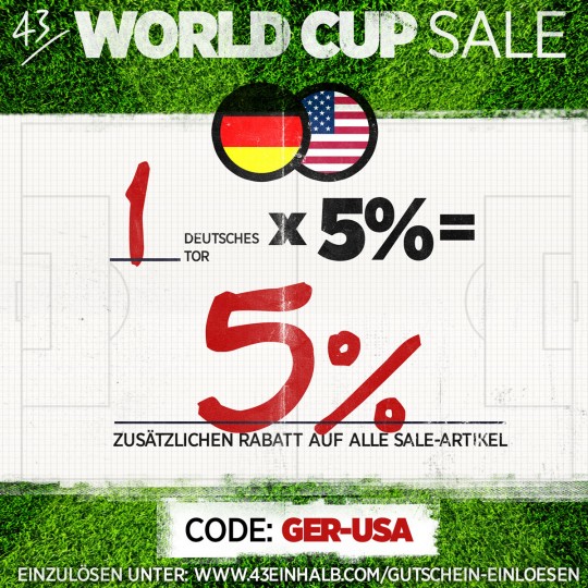43einhalb World Cup Sale 2014