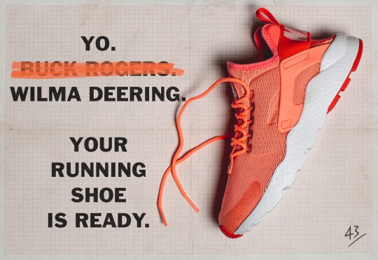 Yo BUCK ehm WILMA! Your running shoe is ready!