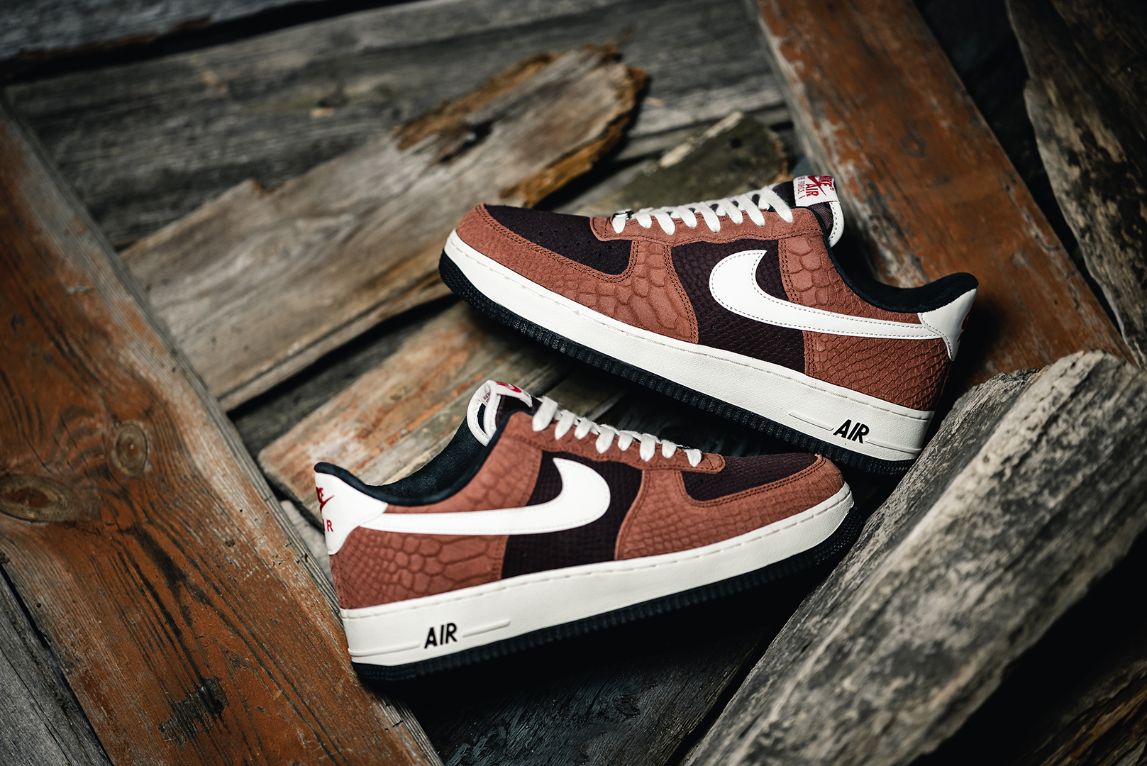 air force 1 low red bark