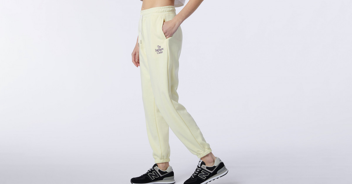 New Balance Athletics Intelligent Choice Pants Women's Yellow Sweatpants
