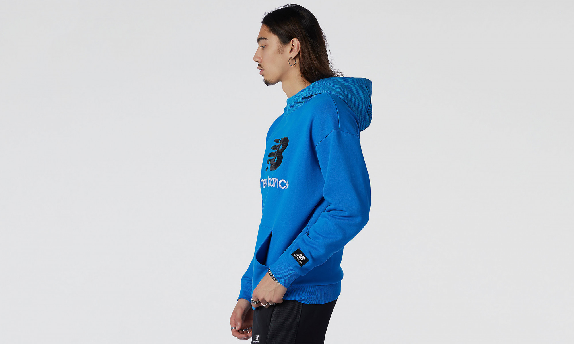 new balance blue hoodie
