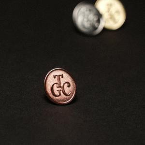 x The Grail Club Level Pin - Copper