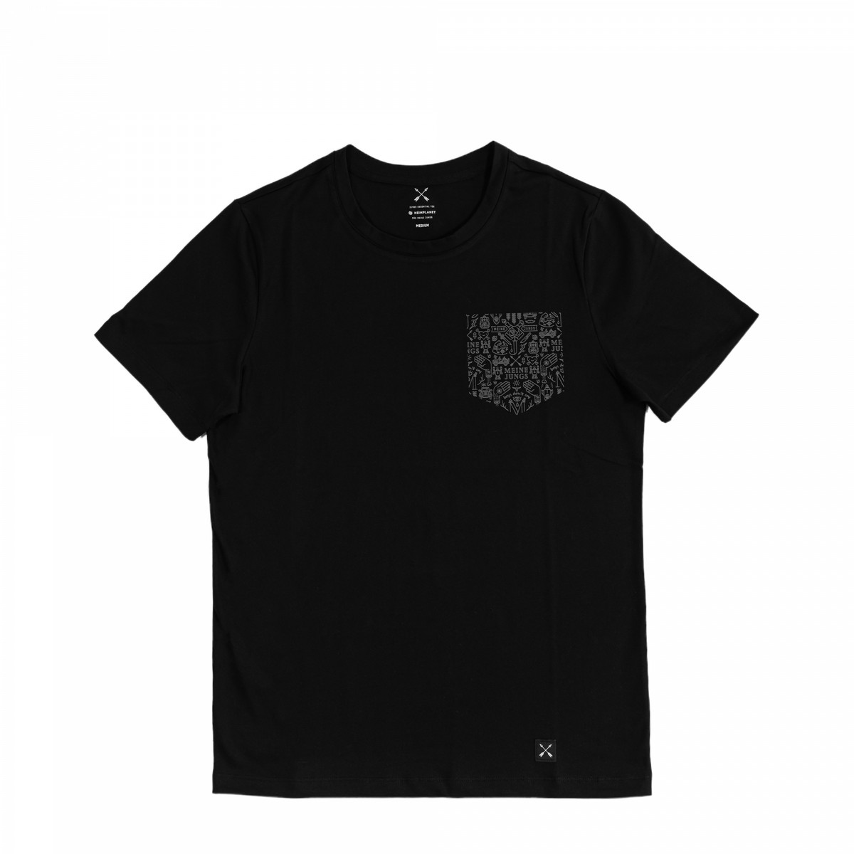 MEINE JUNGS x Heimplanet "Pocket" T-Shirt schwarz S - T-Shirts & Tops