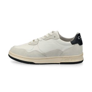 CLAE Elford (white leather / navy)