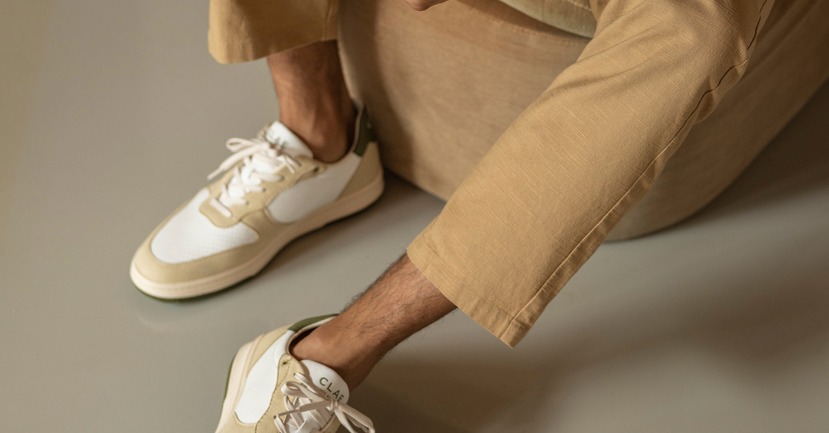 Clae Trainers Clae Malone White CLAE Malone Vegan (vanilla White