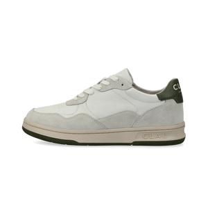 CLAE Elford (white leather olive)
