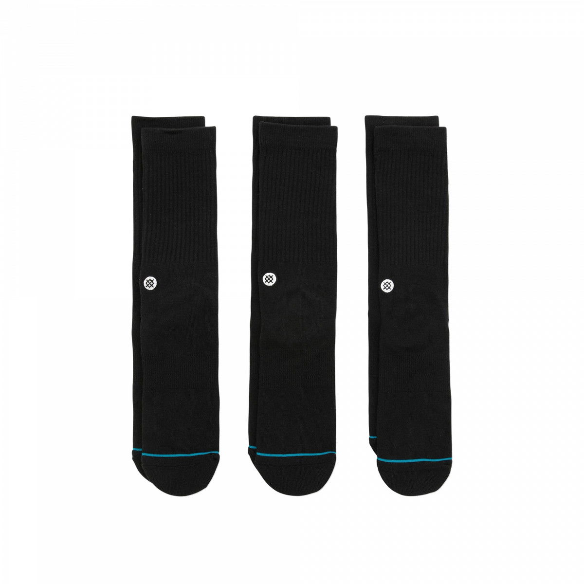 Stance Socks Icon 3er Pack Socken schwarz M - Socken