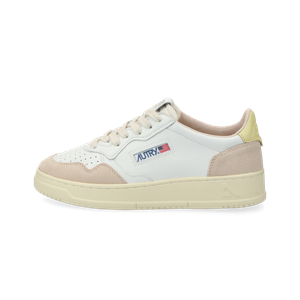 Autry Medalist Low W (leat / suede / white / lemgra)