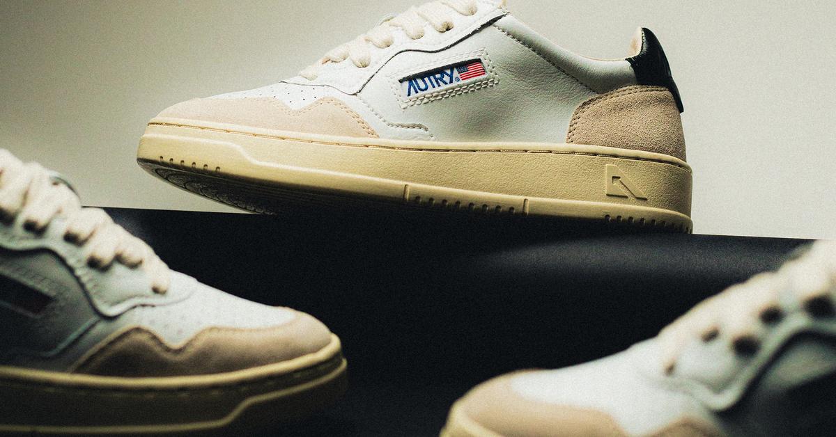 Autry Beige Autry Medalist Low W (beige / schwarz) | 43einhalb Sneaker Store