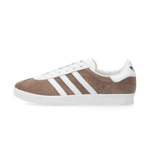 adidas Gazelle 85 (earth strata / cloud white / gold metallic)