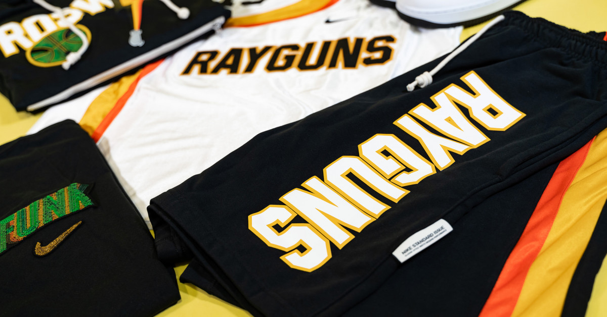 rayguns nike shorts