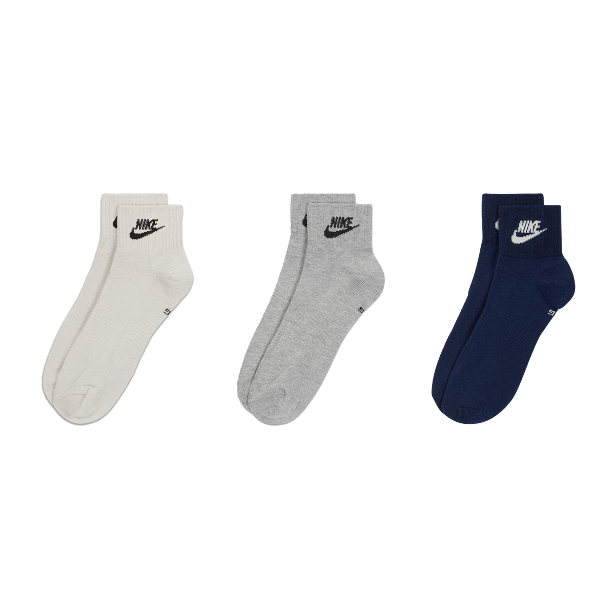 Nike Nike Everyday Essential Knöchelsocken beige/blau / navy/grau 46-50 - Socken