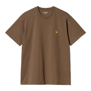 Carhartt WIP S/S Chase T-Shirt (chocolate / gold)