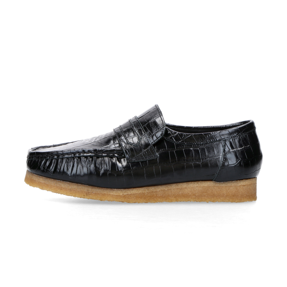 Clarks Originals Wallabee Loafer "Black Croc"schwarz 40 - Sneaker