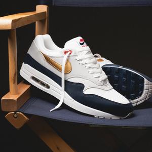 Air Max 1 Olympic (obsidian / metallic gold / white)