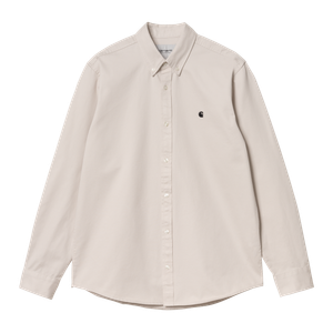 Carhartt WIP L/S Madison Shirt (moonbeam / black)