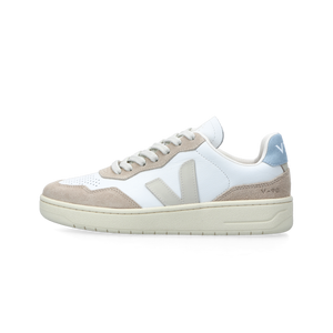 VEJA V-90 O.T. Leather (extra white / pierre / steel)