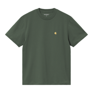 Carhartt WIP W S/S Chase T-Shirt (sycamore tree / gold)
