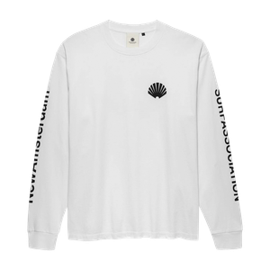 New Amsterdam Surf Association Logo Longsleeve (white / black)