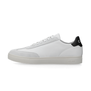 CLAE Deane White Leather Navy
