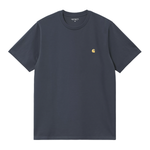 Carhartt WIP S/S Chase T-Shirt (dusky blue / gold)