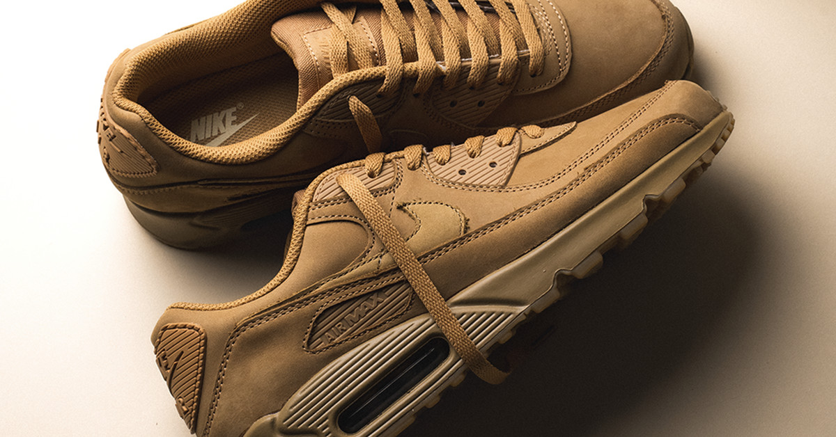 90 Premium Brown Leather Air Max Men's Shoes Nike Air Max 90