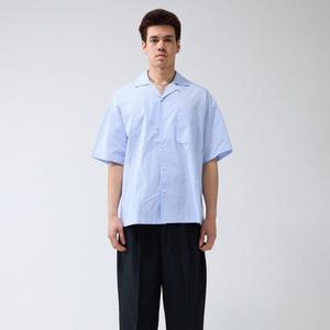 WIJK Shirt (white / blue stripes)