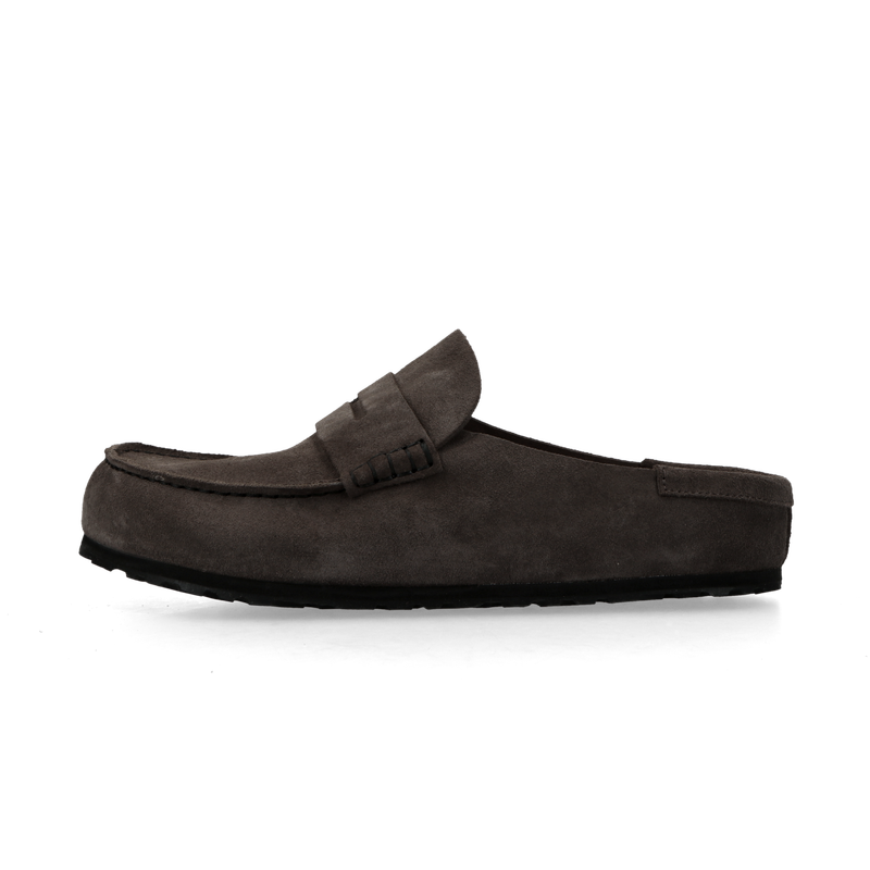 Birkenstock Naples Wrapped Suede Leather (concrete gray