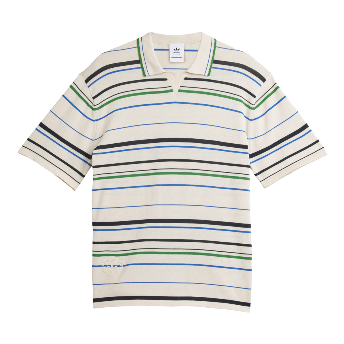 adidas by Wales Bonner Knit Polo beige S - T-Shirts & Tops