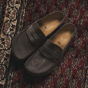 Naples Wrapped Suede Leather (concrete gray)