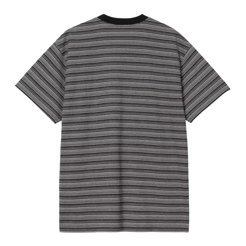 Carhartt WIP S/S Gellar Pocket T-Shirt (gellar stripe / black