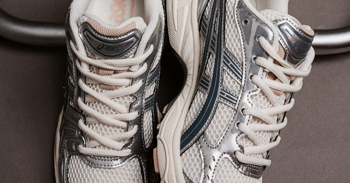 靴 Asics GEL-Kayano 14 \"Cream/Ironclad\" ASICS Gel-Kayano 14 Cream Ironclad