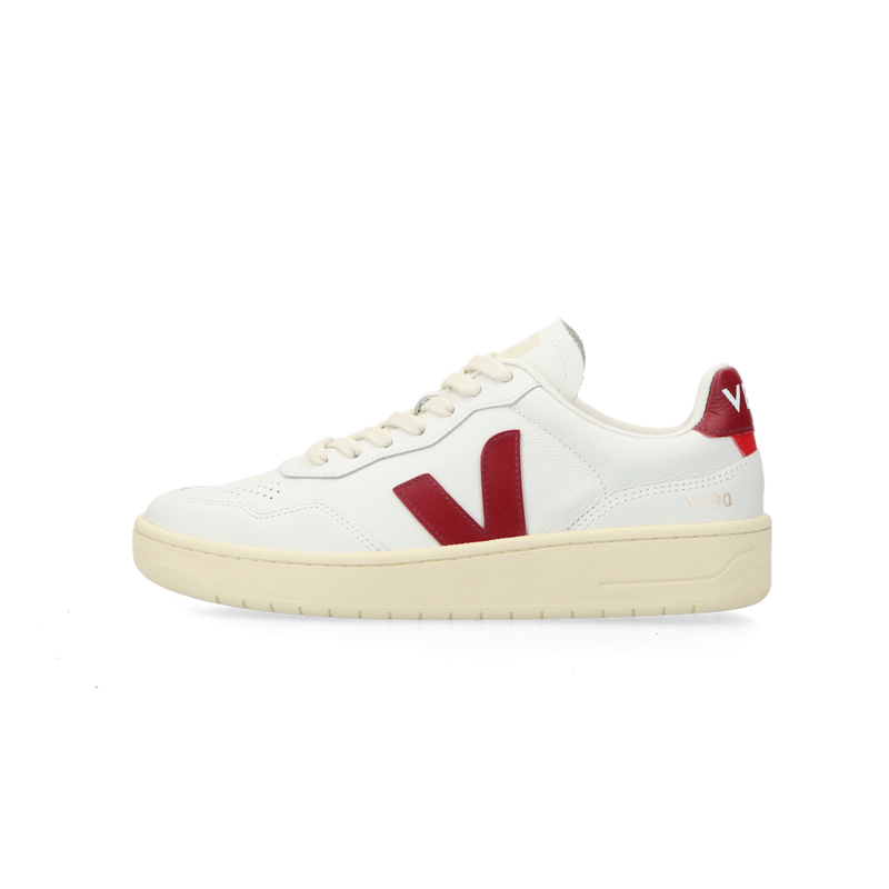 VEJA V-90 O.T Leather (ex / white / marsala) | 43einhalb Sneaker Store