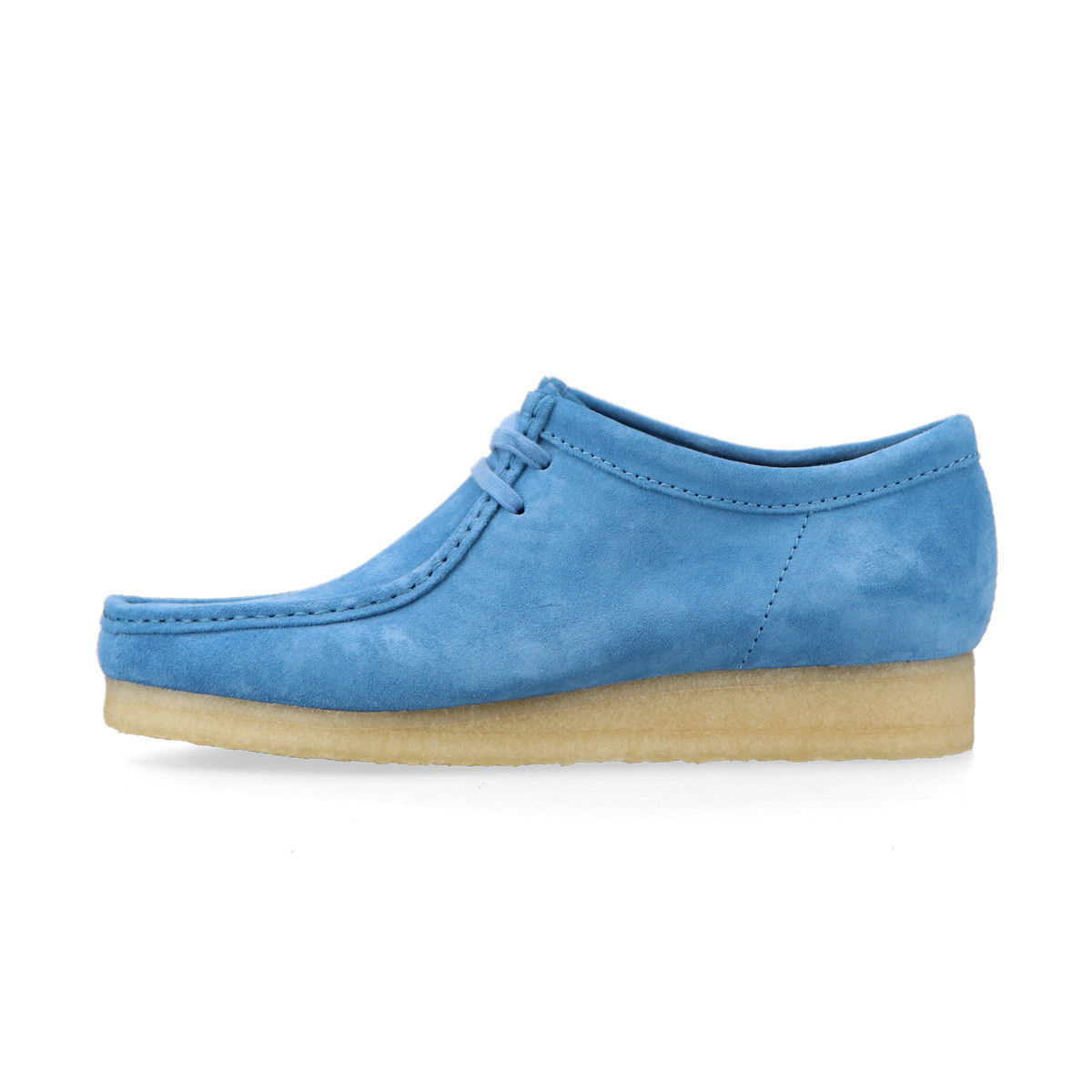 Clarks Originals Wallabee "Blue Suede"cyan / hellblau 43 - Sneaker