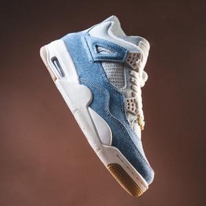 WMNS Air Jordan 4 RETRO TEX Worn Blue Denim