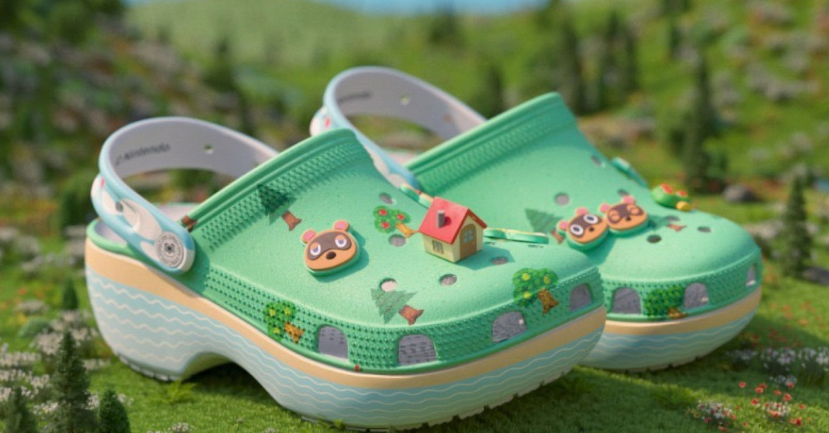 どうぶつの森 コラボ クロックスプラットフォーム クロッグ crocs