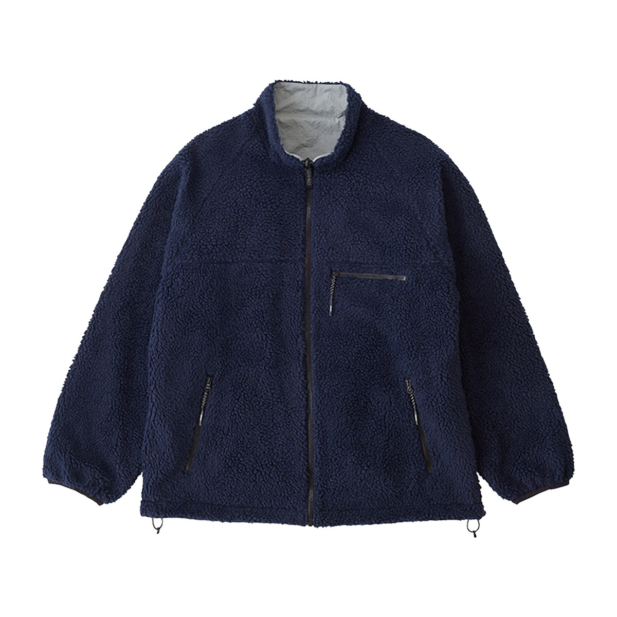 Gramicci Reversible Sherpa Jacket blau / navy L - Jacken & Westen