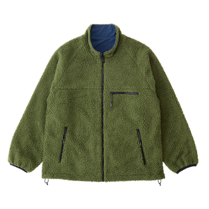 Gramicci Reversible Sherpa Jacket (olive / dusty navy)