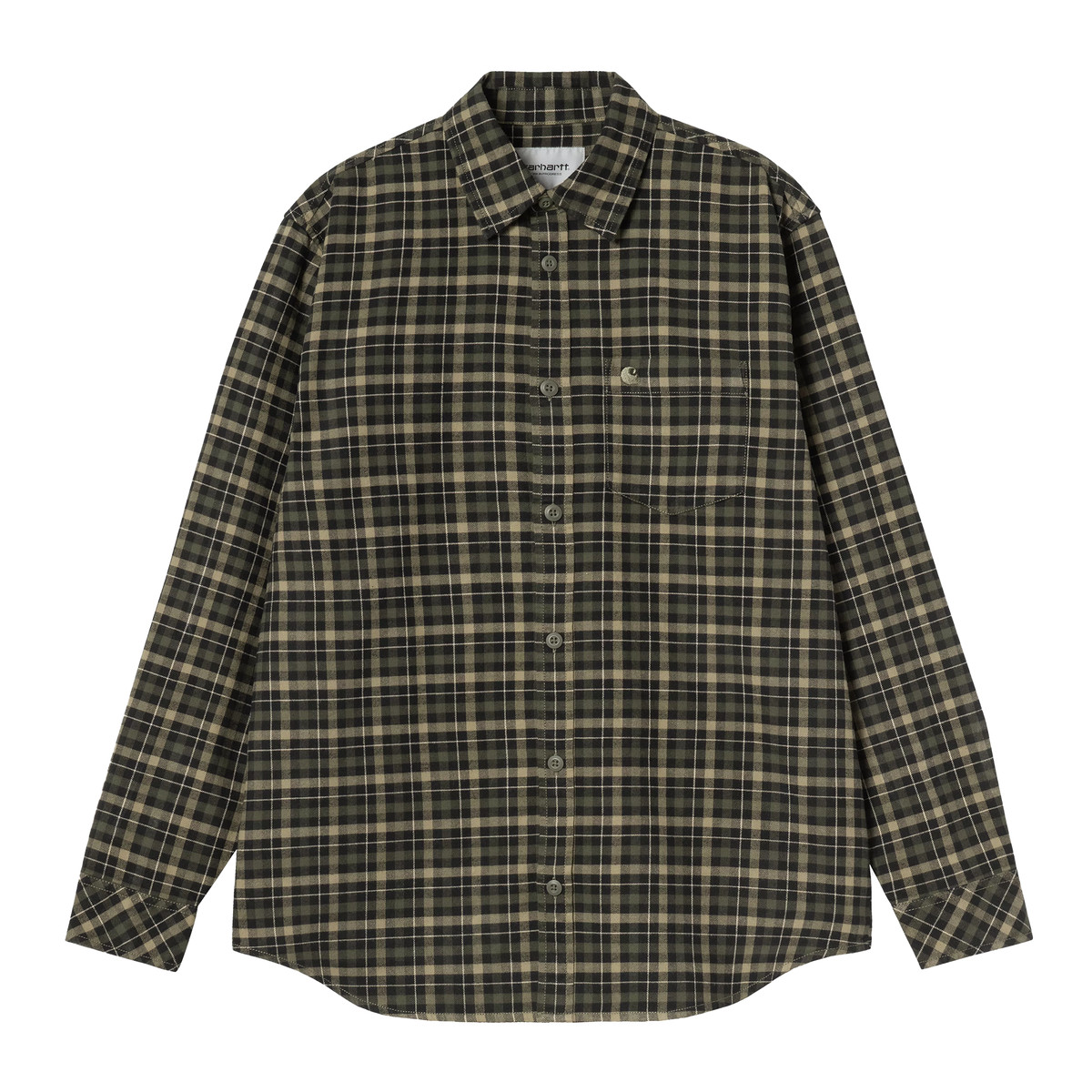 Carhartt WIP L/S Widmark Shirt braun S - Hemden