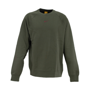 Nike NOCTA Fleece CS Crew (cargo khaki / team red)
