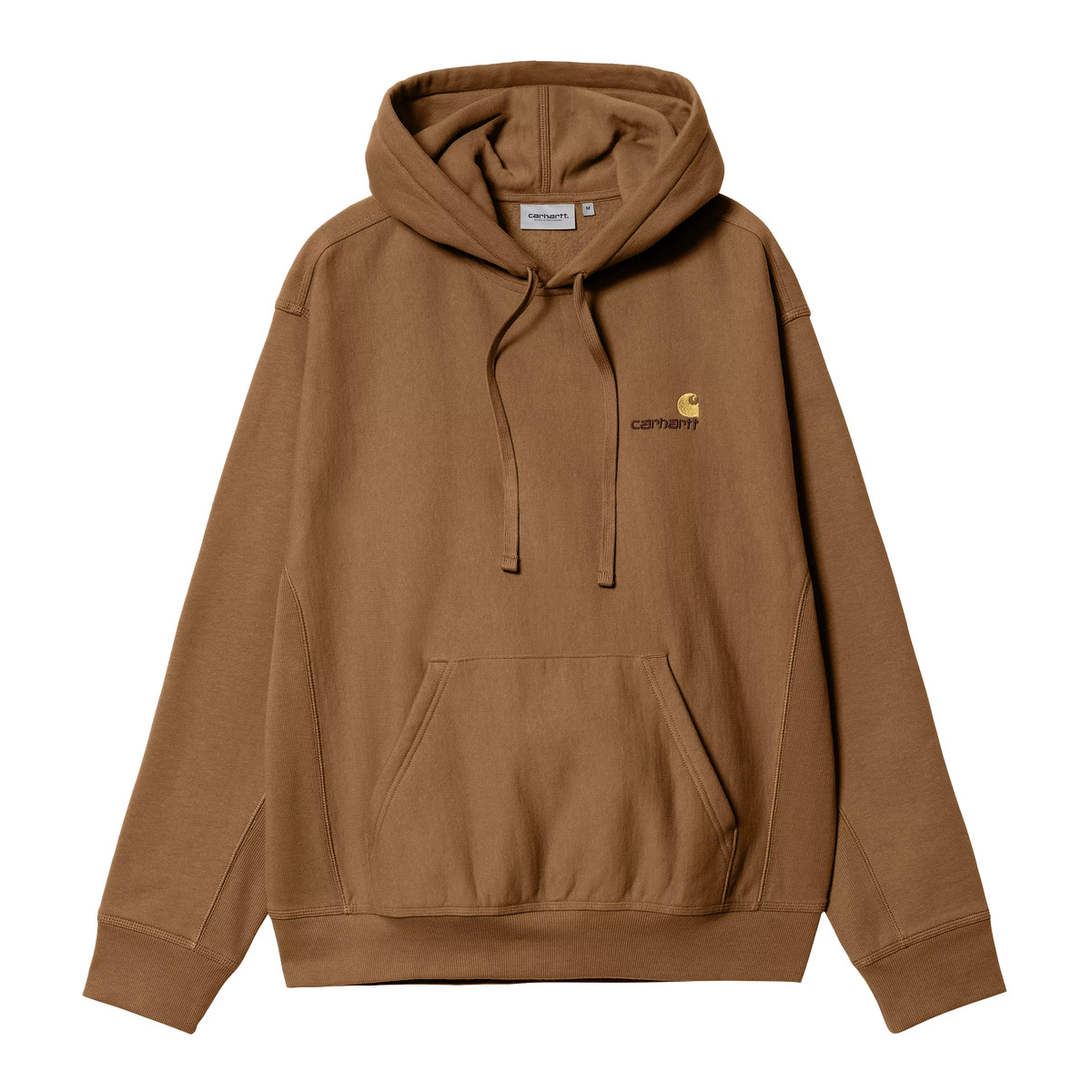 Carhartt WIP Hooded American Script Sweat braun L - Hoodies & Zip Hoodies
