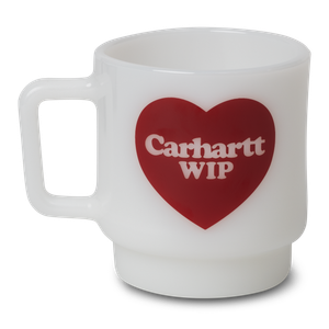 Carhartt WIP Heart Glass Mug (white)
