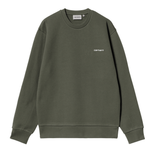 Carhartt WIP Script Embroidery Sweatshirt (opuntia / white)