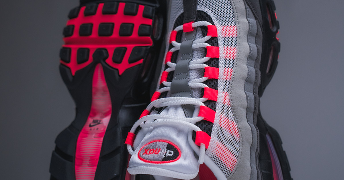 Nike Air Max 95 Big Bubble Solar Red (black / medium ash