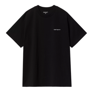 Carhartt WIP S/S Script Embroidery T-Shirt (black / white)