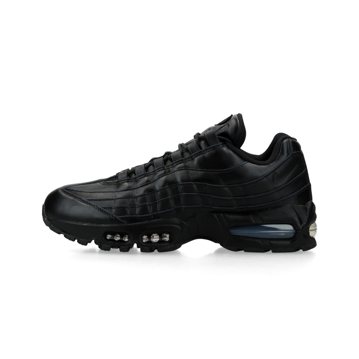 Nike Air Max 95 Big Bubble Black Leather QS "Black" - 45