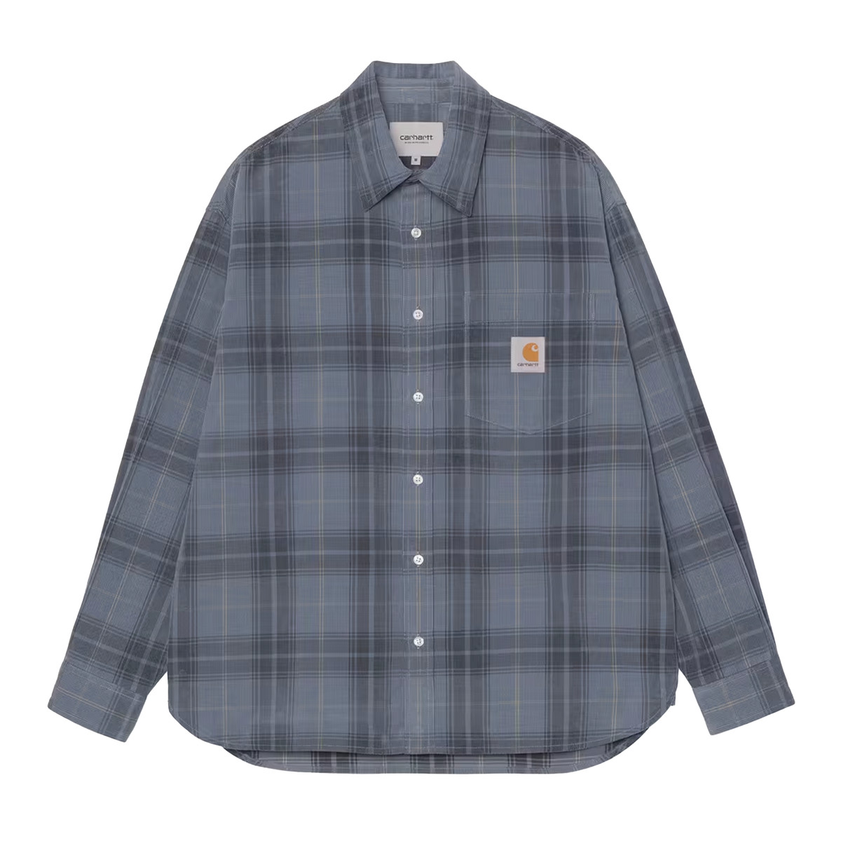 Carhartt WIP L/S Wilber Shirt grau S - T-Shirts & Tops