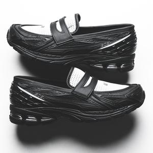 U19068G9 Loafer Black Angora