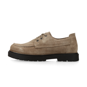 Birkenstock Highwood Moc Lace Low Suede Leather - Regular (gray taupe)